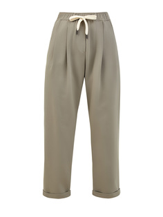 Хлопковые брюки из коллекции Travelwear с деталями Мониль Brunello Cucinelli