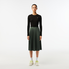 Женская струящаяся плиссированная юбка Lacoste