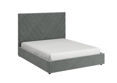 Кровать Bravo Мебель Ирма, 160х200 см c ПМ, Холодный-серый Вар.2