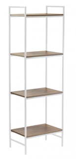 Стеллаж ALTO, белый, ЛДСП Робиния, 450х300х1450 Green Ween