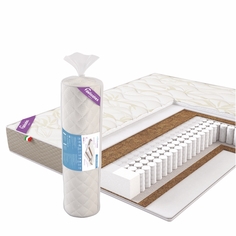 Матрас пружинный в скрутке Delicatex, Optima Cocos 90x200x20 см