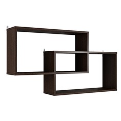 Полка навесная, настенная. ЛАЙТ ПН-001 Венге. 106.9x56. МК Стиль