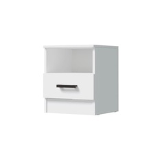 Тумба прикроватная с 1 ящиком Эко (дуб вотан/белый) ERA