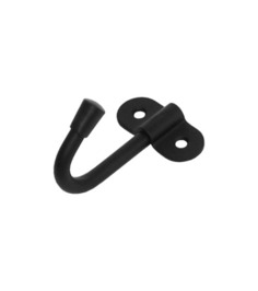Крючок-вешалка одинарный черный настенный металлический (комплект 2шт.) Domart