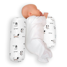 Подушка (для боковой поддержки) Amarobaby Nature Anatomy с лузгой гречихи (Собачки)