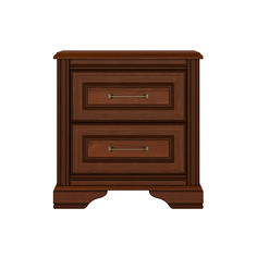 Тумба прикроватная Стилиус (Stylius) B169-KOM2S, орех донской