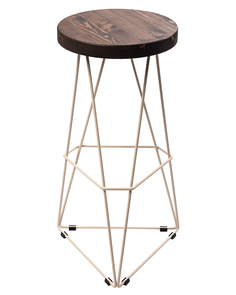 Барный стул ilwi MBL-W-SL-T-3-W/2/2 лофт круглый высокий для кухни и бара