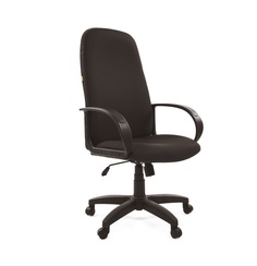 Кресло офисное СН 279, высокая спинка, с подлокотниками, черное, 1138105 Chairman