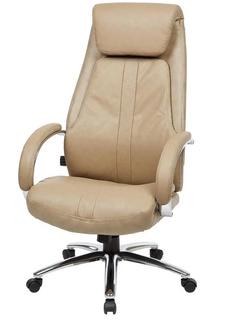 Кресло BN_U_Echair-572 TR, рец. кожа бежевая No Brand