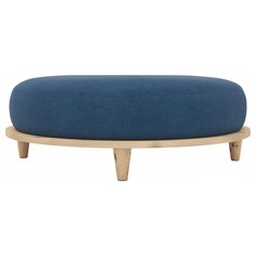 Пуф ARSKO Сканди 4, натуральный/синий denim