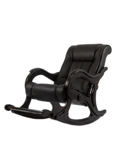 Кресло- качалка для отдыха GLAIDER модель 77, Eva 1 Коричневый кожа, венге