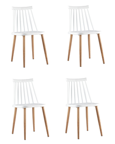 Стул Морган, пластиковый, белый, комплект 4 стула Stool Group