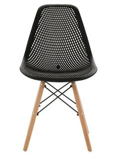 Стул LEON GROUP для кухни в стиле EAMES DSW ажурный, черный, 1 шт