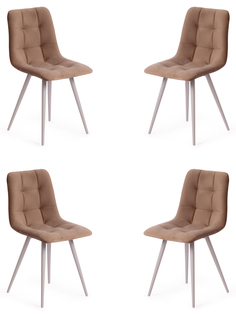 Стул TetChair CHILLY (mod. 7095-1) 17237, бежевый/белый