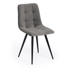 Стул TetChair CHILLY (mod. 7095-1) ткань, металл, серый/черный