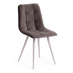 Стул TetChair CHILLY (mod. 7095-1) ткань, металл, серый/белый