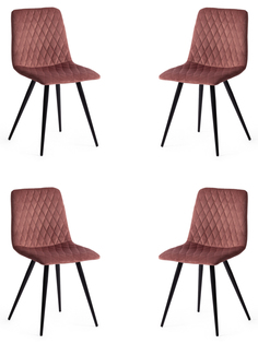 Стул TetChair CHILLY X (mod. 7096-1), коралловый/черный