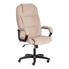 Кресло компьютерное TetChair BERGAMO 22, флок , бежевый