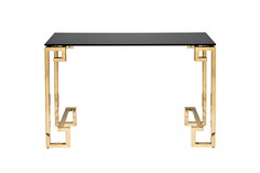 13RXC3049-GOLD Консоль черное стекло/золото 120*40*78см Garda Decor
