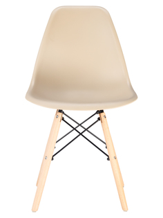 Комплект стульев для кухни LEON GROUP в стиле EAMES DSW, бежевый, 2 шт