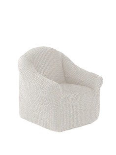 Чехол на кресло без оборки, на резинке, универсальный, натяжной, накидка - дивандек на кре Concordia