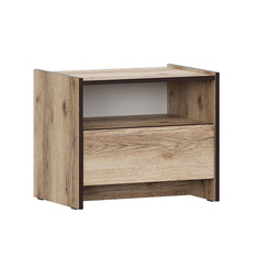 Тумба прикроватная Прага, дуб венге/дуб делано Sv Мебель