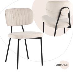 Стул Ханна велюр бежевый Stool Group