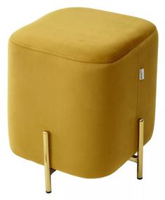 Пуф M-CITY ARES BLUVEL-68 YELLOW / GOLD