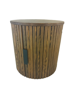 Тумба прикроватная WoodBrothers круглая коричневая