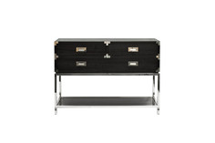 46AS-CT4116-BL Консоль черная 130*40*90см Garda Decor