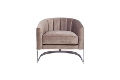 ZW-777 Кресло велюр серый 77*70*71см Garda Decor