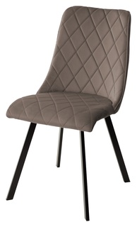 Комплект стульев M-City TYCOON BLUVEL-38 LATTE, 4 шт.