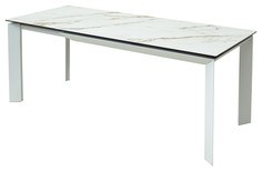 Стол М-Сити CREMONA 180 KL-188 Контрастный мрамор матовый, итальянская керамика