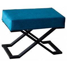 Пуф Наша мебель Toffy 61х35х43,5 см, синий/черный