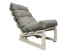 Кресло лаунж BrandWood-vrn ЛКД-002 белый, серый меланж