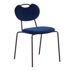 Стул для кухни Tetchair DANTON металл ткань, темной-синий