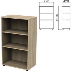 Шкаф (стеллаж) "Приоритет", 720х420х1215 мм, 2 полки, кронберг, К-933