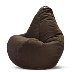 Чехол для кресла мешка XXXL внешний велюр, коричневый Puflove