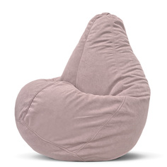 Чехол для кресла мешка XXXXL внешний велюр, розовый Puflove