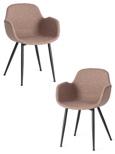 Комплект стульев для кухни TetChair VALENTINO, 2 шт., коричневый