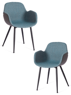 Комплект стульев для кухни TetChair VALENTINO, 2 шт., бирюзовый