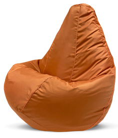 Кресло-мешок PUFLOVE Груша XXXL, оранжевый оксфорд