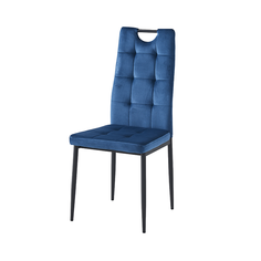 Стул Терминал, черный/темно-лазурный
