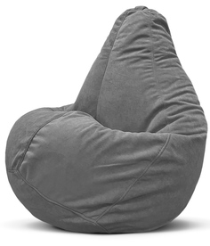 Чехол для кресла мешка XXXXL внешний велюр, серый Puflove