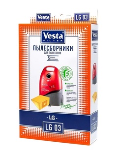 Комплект пылесборников VESTA LG03 5 шт. бумажные для пылесосов LG Веста