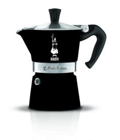 Гейзерная кофеварка Bialetti Moka Express Color (3 порции) 4952 черная