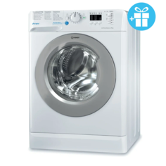 Стиральная машина Indesit BWSA 51051 S + мешок для стирки белья белая