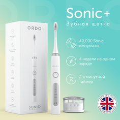 Электрическая зубная щетка ORDO Sonic+ белая, серебристая