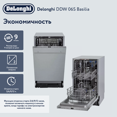 Встраиваемая посудомоечная машина DeLonghi DDW06S Basilia Delonghi