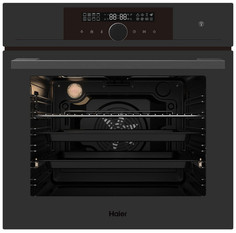 Встраиваемый электрический духовой шкаф Haier HOX-FP5RAGG черный